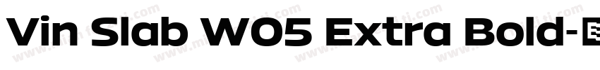 Vin Slab W05 Extra Bold字体转换